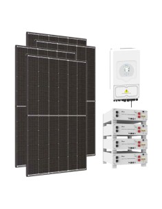 Single-phase photovoltaic kit 6300W 6kW SG03LP1 DEYE inverter SE-G5.1 Pro-B 20.48kWh lithium battery
