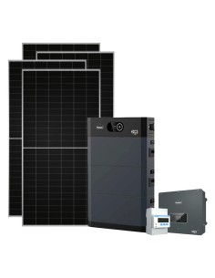 Three-phase photovoltaic kit 15340W 15kW Zucchetti inverter HV SMART 5K 15.36kWh lithium battery