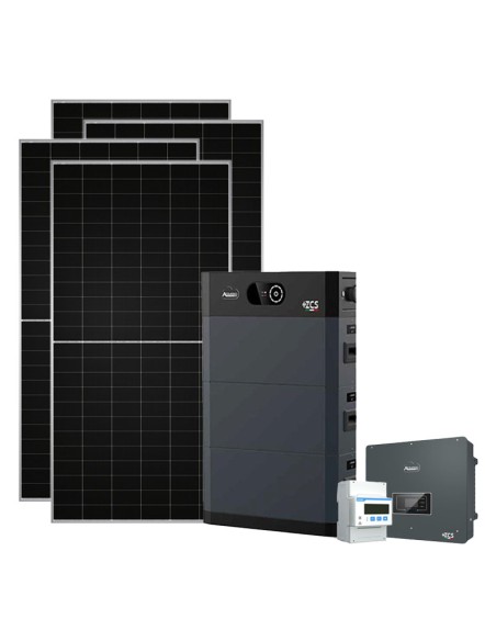 Three-phase photovoltaic kit 15340W 15kW Zucchetti inverter HV SMART 5K 15.36kWh lithium battery