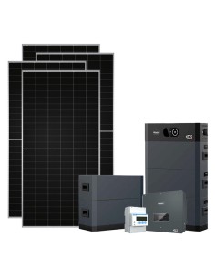 Three-phase photovoltaic kit 15340W 15kW Zucchetti inverter HV SMART 5K 25.60kWh lithium battery