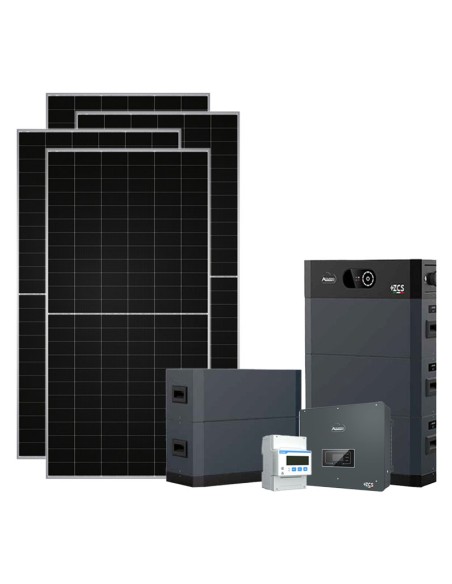 Trifase: vendita all'ingrosso Kit fotovoltaico trifase 15340W inverter 15kW Zucchetti batteria al litio HV SMART 5K 25.60kWh