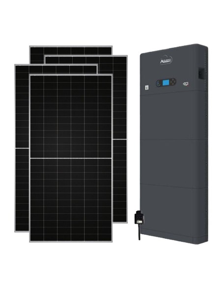 Single-phase photovoltaic kit 4720W 4kW inverter Zucchetti All in one HV ZBT 5K 5.12kWh lithium battery