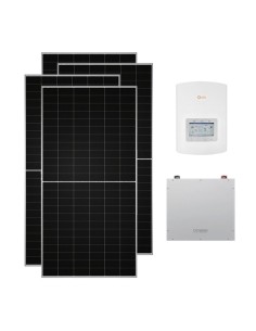 Single-phase photovoltaic kit 3540W 3kW Solis inverter Dyness DL5.0C 5.12kWh lithium battery