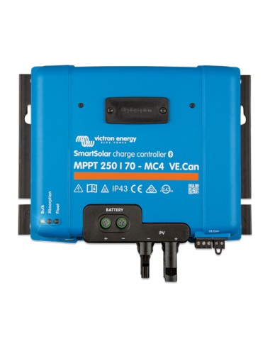 Regolatore di carica MPPT SmartSolar 250/70 MC4 VE. Can 250Voc 70A Victron Energy - SCC125070521 | PuntoEnergia Italia