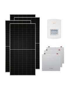 Single-phase photovoltaic kit 6490W 6kW Solis inverter Dyness DL5.0C 15.36kWh lithium battery