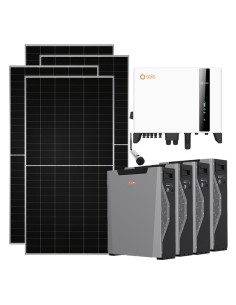 Trifase: vendita all'ingrosso Kit fotovoltaico trifase 10620W inverter 10kW Solis batteria al litio Weco 5k3 XP 21.48kWh