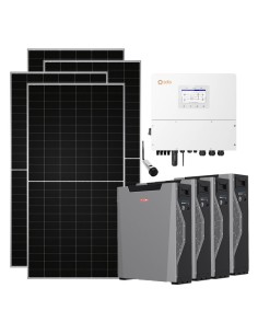Three-phase photovoltaic kit 15340W 15kW Solis inverter Weco 5k3 XP 21.48kWh lithium battery
