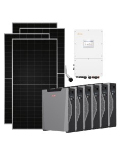 Trifase: vendita all'ingrosso Kit fotovoltaico trifase 28320W inverter 30kW Solis batteria al litio Weco 5k3 XP 32.22kWh
