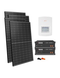 Monofase: vendita all'ingrosso Kit fotovoltaico monofase 3600W inverter 3.6kW batteria al litio 9.6kWh Pylontech US5000 Solis