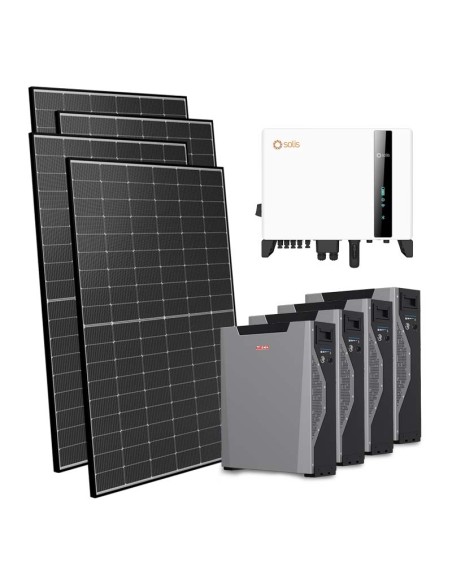 Trifase: vendita all'ingrosso Kit fotovoltaico trifase 10800W inverter 10kW Solis batteria al litio Weco 5k3 XP 21.48kWh