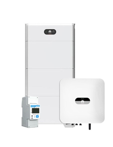 Single-phase storage system 6kW Huawei inverter LUNA2000 15kWh lithium batteries BMS