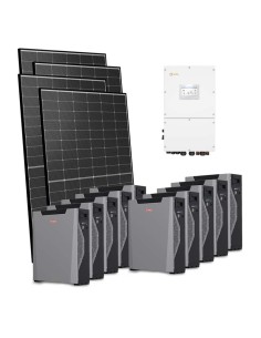 Trifase: vendita all'ingrosso Kit fotovoltaico trifase 45900W inverter 50kW Solis batteria al litio Weco 5k3 XP 53.7kWh
