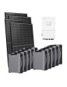 Trifase: vendita all'ingrosso Kit fotovoltaico trifase 45900W inverter 50kW Solis batteria al litio Weco 5k3 XP 53.7kWh