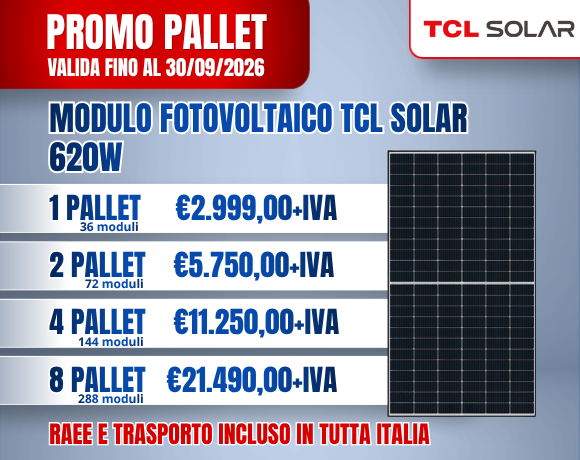 TCL SOLAR PALLET 620W